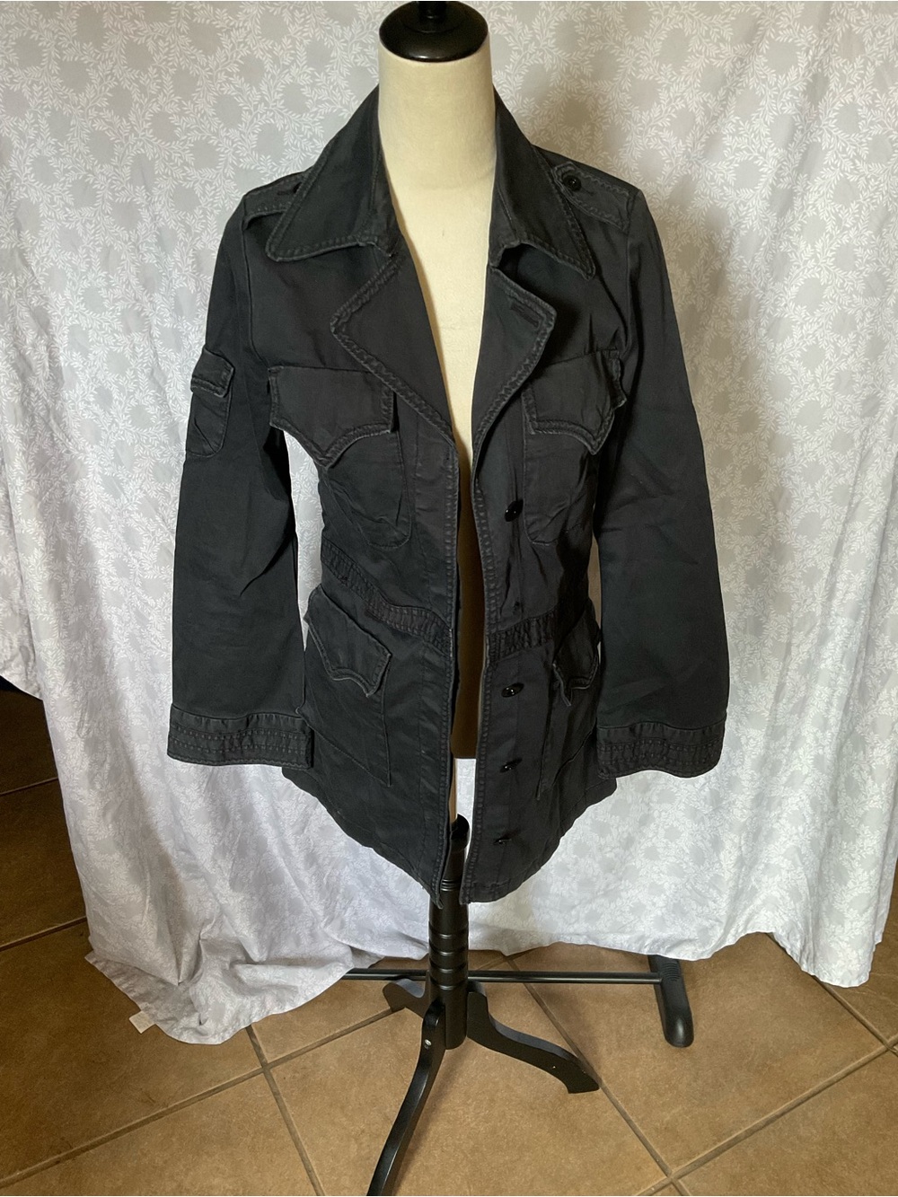 Levi's Black Utility Field Jacket with Flap Pockets